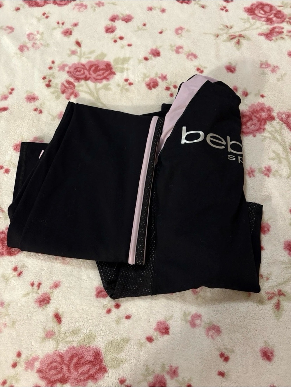 Deadstock Bebe sport set Y2K pink/lilac - black track set